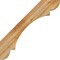 Ekena Millwork 6"W x 34"D x 34"H Olympic Rough Sawn Knee Brace, Western Red Cedar BRC06X34X34OLY00RWR - alternate 4